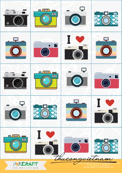 Sticker máy chụp hình mẫu 2
